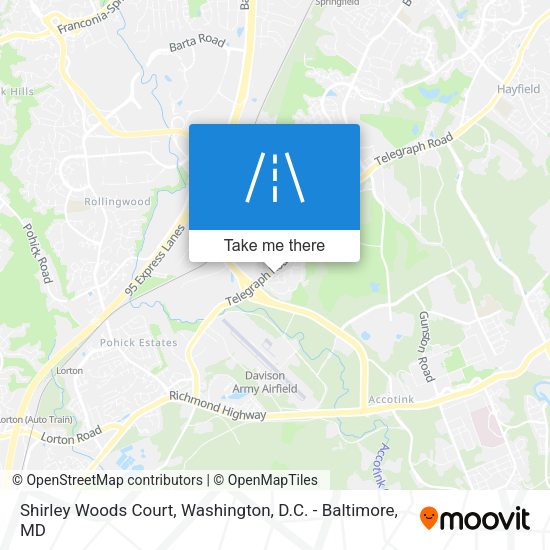 Shirley Woods Court map