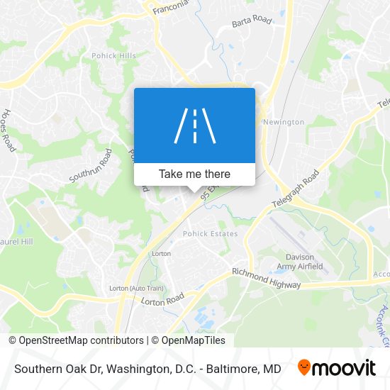Mapa de Southern Oak Dr