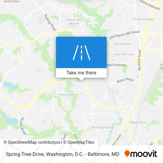 Spring Tree Drive map