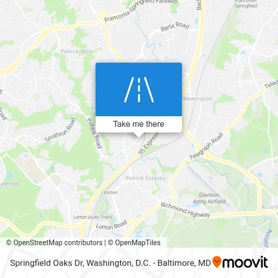 Springfield Oaks Dr map