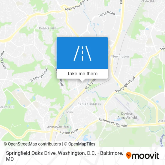 Springfield Oaks Drive map