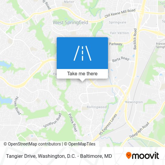 Tangier Drive map