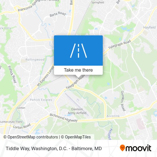Mapa de Tiddle Way