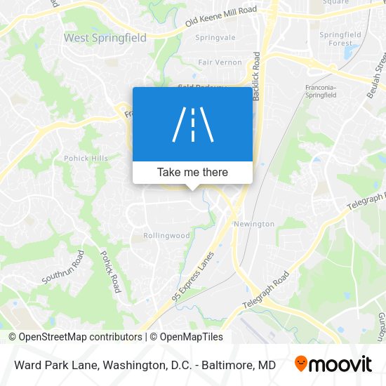 Ward Park Lane map