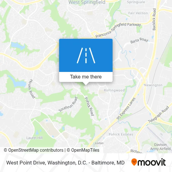 West Point Drive map