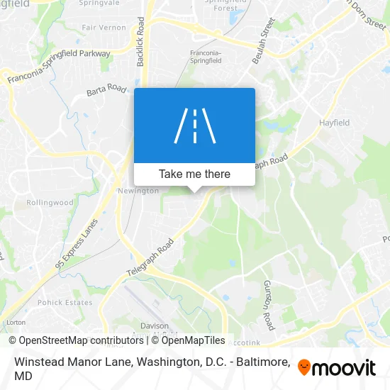 Winstead Manor Lane map