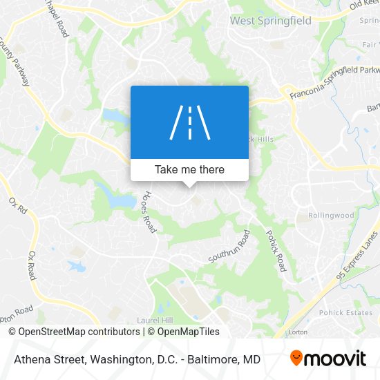 Athena Street map