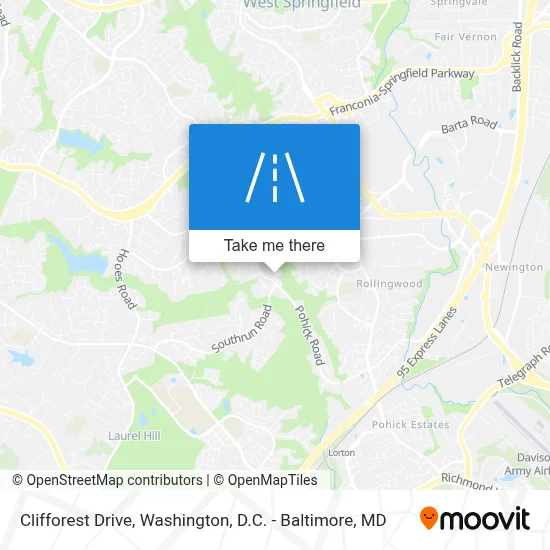 Clifforest Drive map