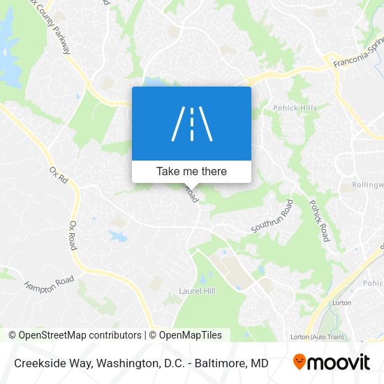 Creekside Way map
