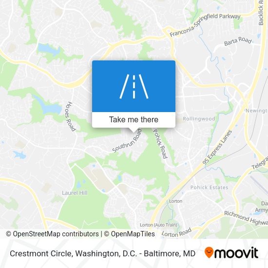 Mapa de Crestmont Circle