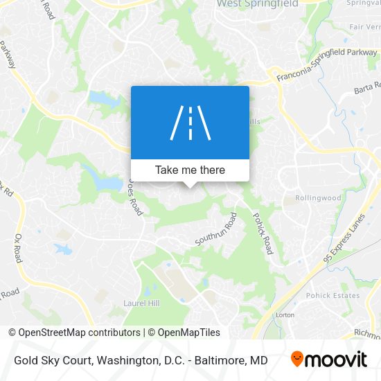 Gold Sky Court map