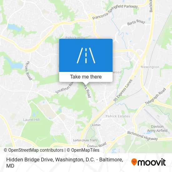 Hidden Bridge Drive map