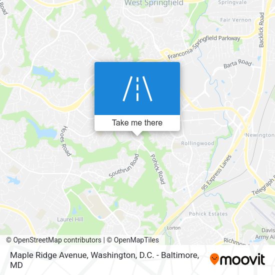 Maple Ridge Avenue map