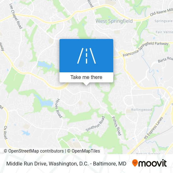 Middle Run Drive map