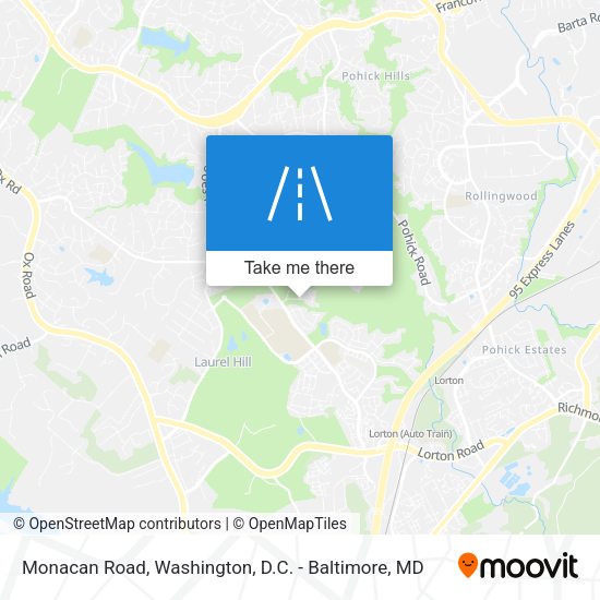Mapa de Monacan Road