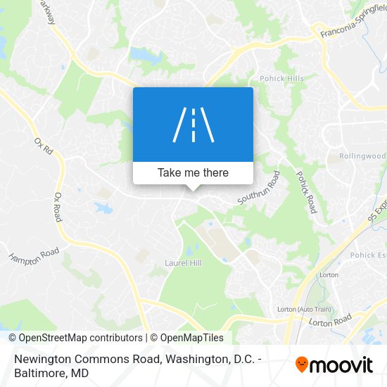 Mapa de Newington Commons Road