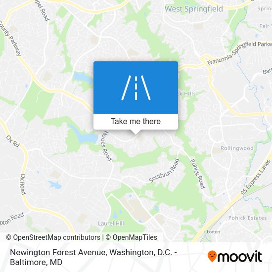 Newington Forest Avenue map