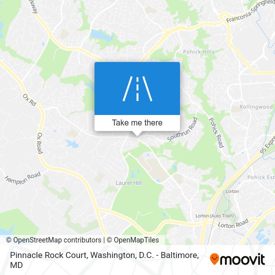 Mapa de Pinnacle Rock Court