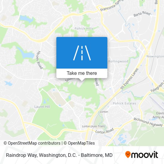 Raindrop Way map