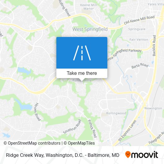 Ridge Creek Way map