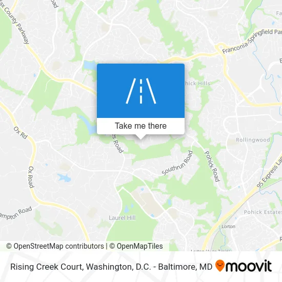 Rising Creek Court map