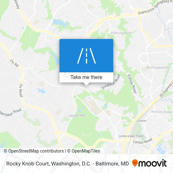 Rocky Knob Court map