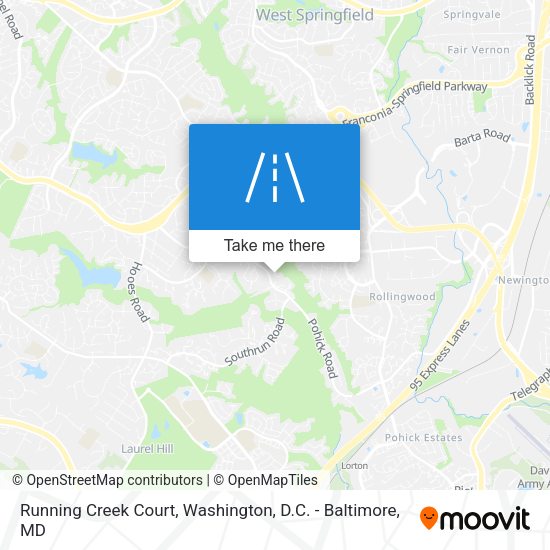 Mapa de Running Creek Court