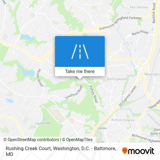 Rushing Creek Court map
