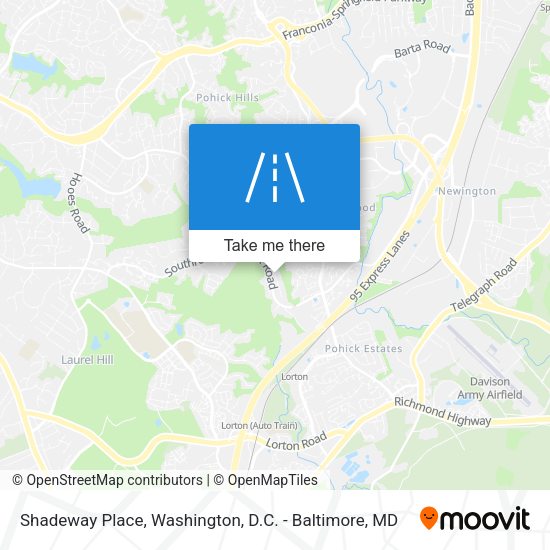Shadeway Place map