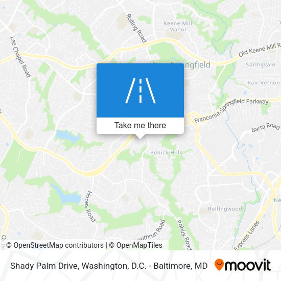 Shady Palm Drive map