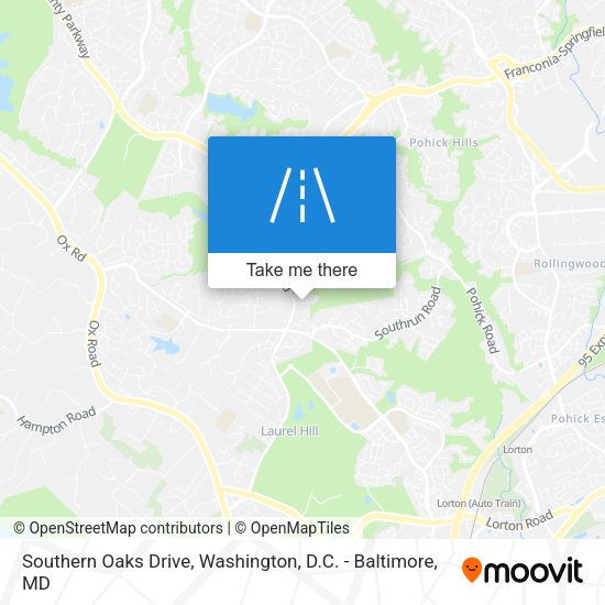 Mapa de Southern Oaks Drive