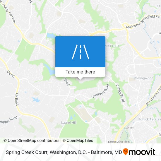 Mapa de Spring Creek Court