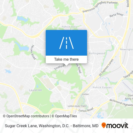 Mapa de Sugar Creek Lane