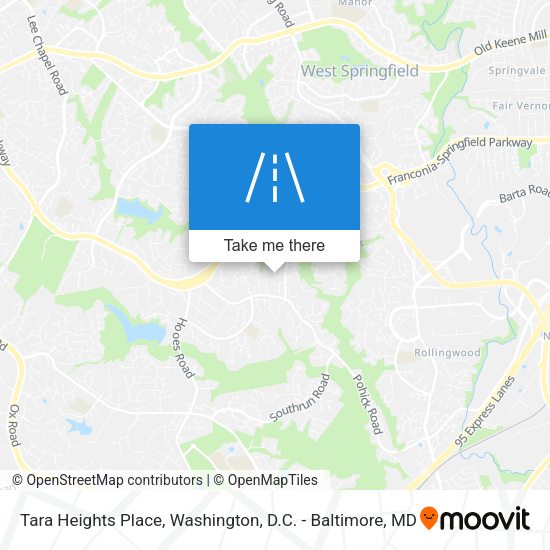 Tara Heights Place map