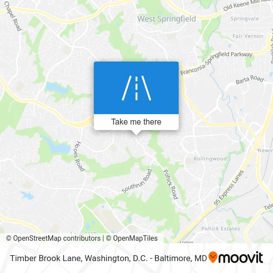 Timber Brook Lane map