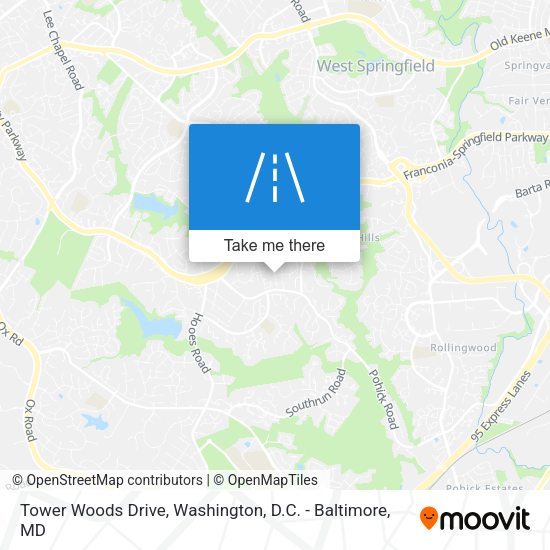 Mapa de Tower Woods Drive