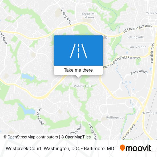 Westcreek Court map