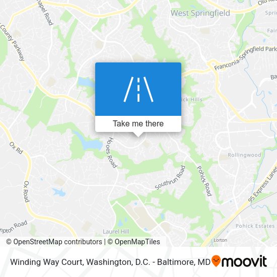 Mapa de Winding Way Court