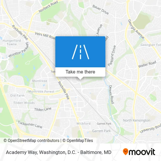 Academy Way map