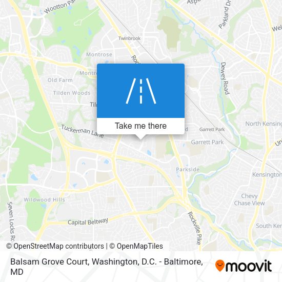 Mapa de Balsam Grove Court