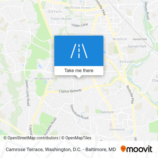 Mapa de Camrose Terrace
