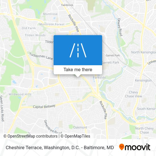 Mapa de Cheshire Terrace