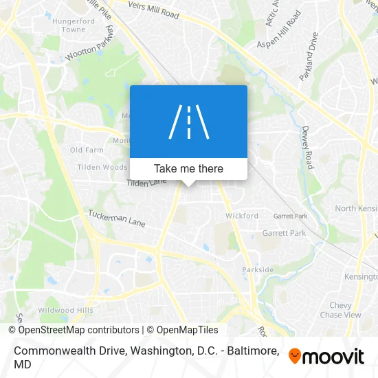 Commonwealth Drive map