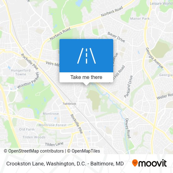 Crookston Lane map