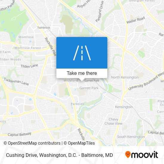 Cushing Drive map