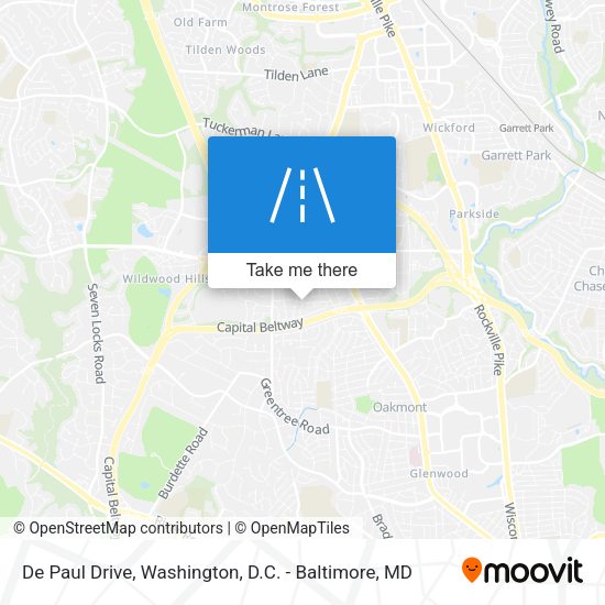 Mapa de De Paul Drive