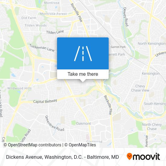 Dickens Avenue map