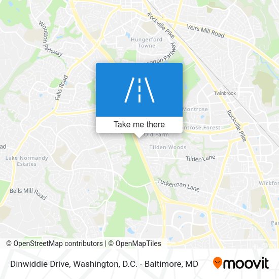 Dinwiddie Drive map