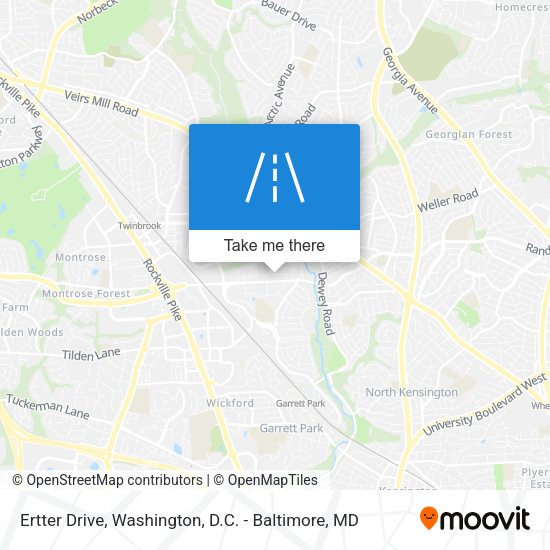 Ertter Drive map