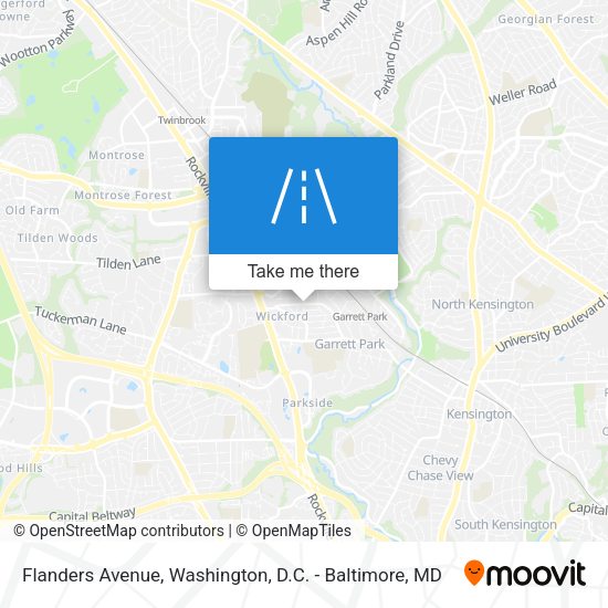 Flanders Avenue map